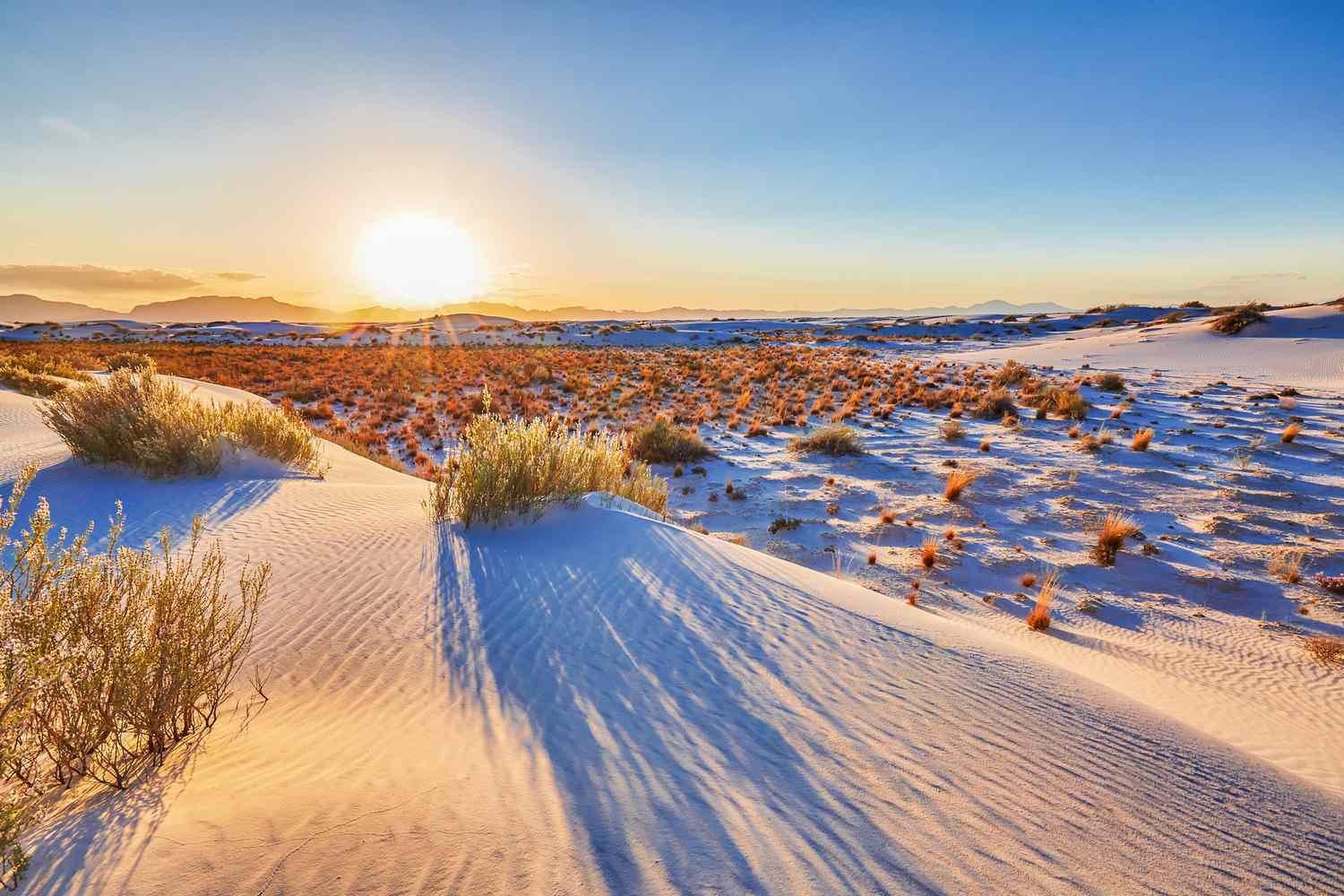 White Sands dunes at sunrise